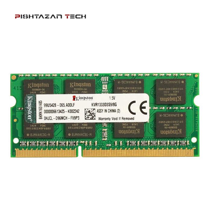 رم لپ تاپ کینگستون 8 گیگابایت DDR3 1333